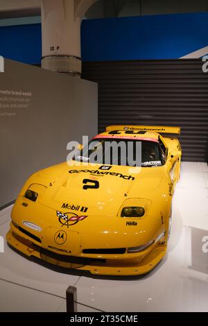 2001 Corvette C5-R in mostra al museo Henry Ford Foto Stock