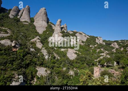 SULLE ORME DI ANTONIO GANDI IN CATALOGNA Foto Stock