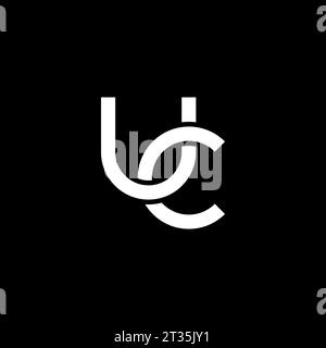 Logo UC, monogramma UC, logo UC iniziale, logo UC lettera, icona, vettore Illustrazione Vettoriale