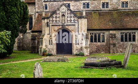 St Nicolas Church, Rawreth Village Foto Stock