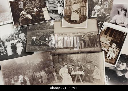 Foto d'epoca amatoriali e da studio fine XIX secolo - inizio XX secolo, ex Russia Foto Stock