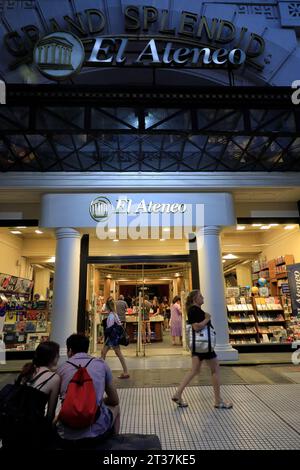 La vista esterna della libreria El Ateneo Grand Splendid a Buenos Aires. Argentina Foto Stock