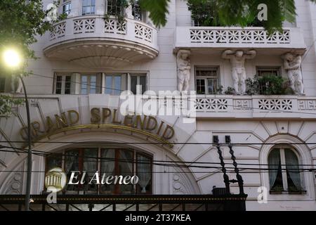 La vista esterna della libreria El Ateneo Grand Splendid a Buenos Aires. Argentina Foto Stock