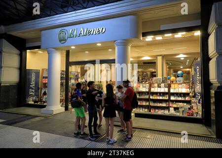 La vista esterna della libreria El Ateneo Grand Splendid a Buenos Aires. Argentina Foto Stock