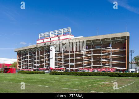 DEKALB, il, USA - 17 OTTOBRE 2023: Huskie Stadium nel campus della Northern Illinois University. Foto Stock