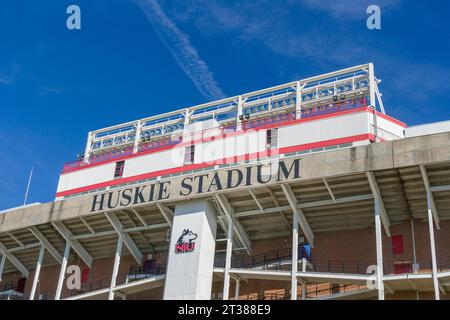 DEKALB, il, USA - 17 OTTOBRE 2023: Huskie Stadium nel campus della Northern Illinois University. Foto Stock