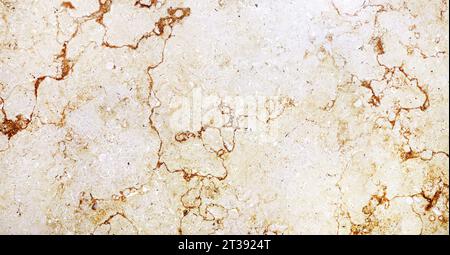 Sfondo orizzontale o verticale con struttura calcarea naturale di colore beige. Sfondo con struttura calcarea. Lastra in marmo egiziano lucido Foto Stock