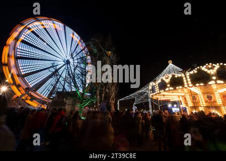 Mercatino di Natale Cluj-Napoca, sabato 26 novembre 2022 Foto Stock