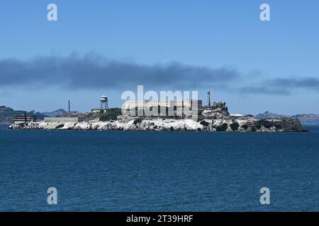 Isola di Alcatraz e Prision a San Francisco, Stati Uniti. Foto Stock