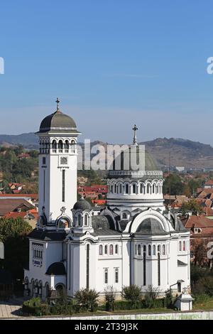 Biserica Ortodoxă Sfânta Treime (Chiesa ortodossa della Santissima Trinità), strada Andrei Şaguna, Sighişoara, Contea di Mureş, Transilvania, Romania, Europa Foto Stock