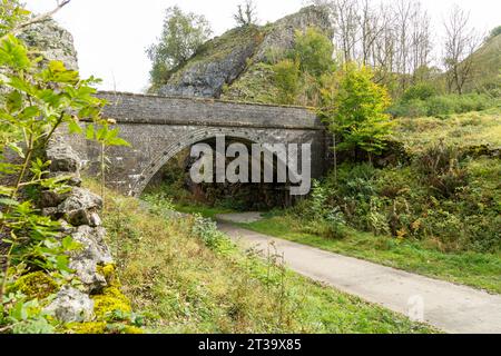 Il sentiero Monsal vicino a Buxton, Derbyshire Foto Stock