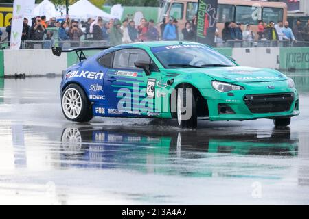 Attività di deriva in auto presso l'Intercity Istanbul Park. Abbas Cimen è alla deriva con l'auto all'Intercity. Foto Stock