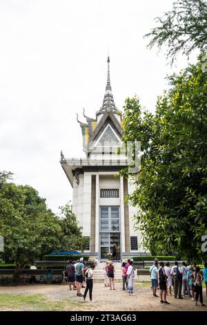 Cambogia, Phnom Penh, Choeung ek Genocidial Center Foto Stock