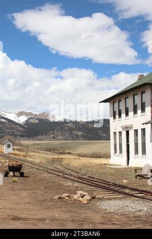 Il Como Hotel and Eating House. Como si trova nella contea di Park nelle Montagne Rocciose del Colorado centrale. Foto Stock