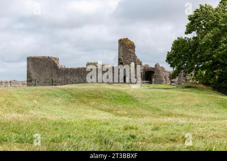 Il Castello di Pevensey, East Sussex, Regno Unito Foto Stock