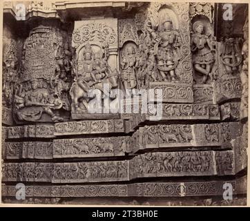 Tempio di Hoysaleswara, Halebidu, India Foto Stock