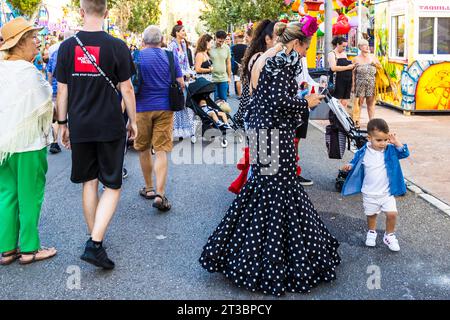 Spagna nel 2023 Fuengirola Feria Foto Stock