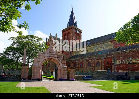 Kirkwall East Church Cathedral a Kirkwall Scozia Isole Orcadi Regno Unito Regno Unito Isole britanniche Foto Stock