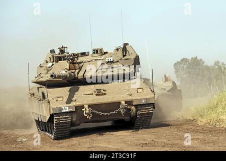 MERKAVA Mark 4 principale carro armato da battaglia delle forze di difesa israeliane. Foto Stock