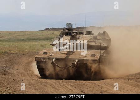 MERKAVA Mark 4 principale carro armato da battaglia delle forze di difesa israeliane. Foto Stock