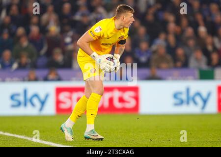 King Power Stadium, Leicester, Regno Unito. 24 ottobre 2023. EFL Championship Football, Leicester City contro Sunderland; Anthony Patterson di Sunderland Credit: Action Plus Sports/Alamy Live News Foto Stock