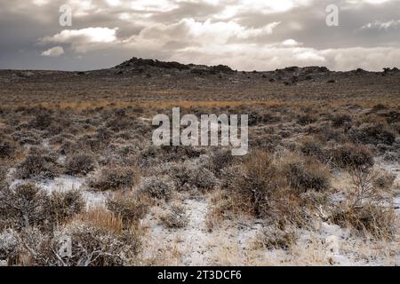 Area ricreativa Hartman Rocks. 14 ottobre 2023. Un'alba autunnale sull'ColoradoÕs alto paesaggio desertico dell'area ricreativa Hartman Rocks. Gunnison, Colorado. Credito: csm/Alamy Live News Foto Stock