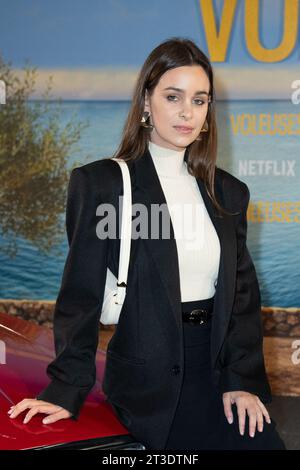 ELISA Bachir Bey partecipa alla Premiere di Netflix Voleuses a Parigi, in Francia, il 24 ottobre 2023. Foto di Aurore Marechal/ABACAPRESS.COM Foto Stock