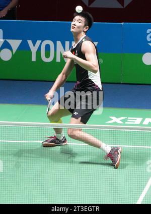 Li Shifeng di Chine durante lo Yonex Internationaux de, Francia. , . Alla Glaz Arena di Cesson-Sévigné, Francia - foto Laurent Lairys /ABACAPRESS.COM credito: Abaca Press/Alamy Live News Foto Stock