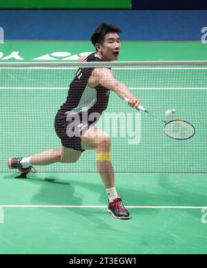 Li Shifeng di Chine durante lo Yonex Internationaux de, Francia. , . Alla Glaz Arena di Cesson-Sévigné, Francia - foto Laurent Lairys /ABACAPRESS.COM credito: Abaca Press/Alamy Live News Foto Stock