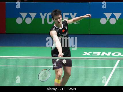 Li Shifeng di Chine durante lo Yonex Internationaux de, Francia. , . Alla Glaz Arena di Cesson-Sévigné, Francia - foto Laurent Lairys /ABACAPRESS.COM credito: Abaca Press/Alamy Live News Foto Stock