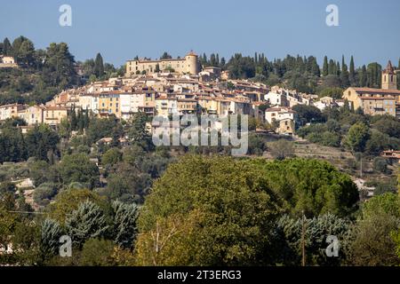 Il borgo medievale di Callian nel Var, sulla Costa Azzurra Foto Stock