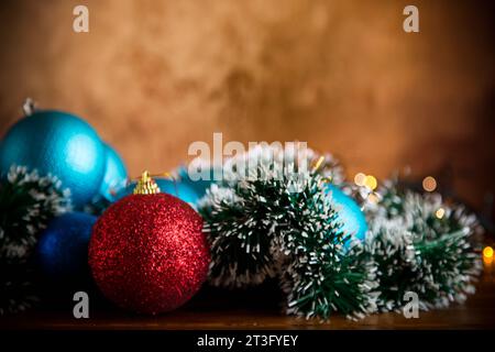 Sfondo natalizio e Capodanno. Foto di alta qualità Foto Stock