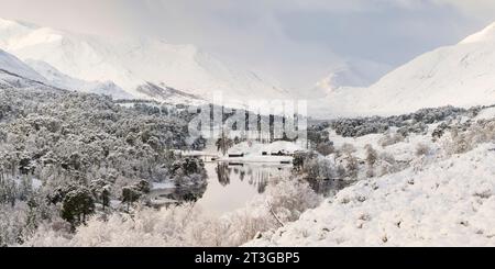 Glen Affric in inverno. Highlands scozzesi. Foto Stock