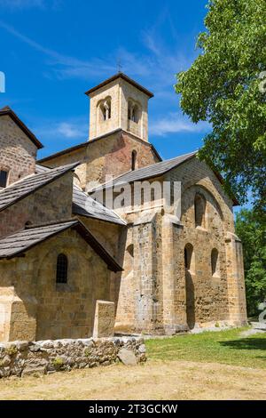 Francia, Hautes Alpes, Crots, abbazia di Notre Dame de Boscodon datata XII secolo Foto Stock