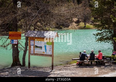 Francia, Hautes-Alpes, Villar-Saint-Pancrace, Lago d'Orceyrette (1927 m) Foto Stock