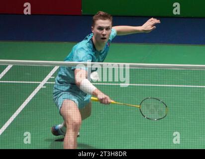 Loro Gicquel di Francia durante lo Yonex Internationaux de, Francia. , . Alla Glaz Arena di Cesson-Sevigne, Francia. Foto di Laurent Lairys/ABACAPRESS.COM Credit: Abaca Press/Alamy Live News Foto Stock