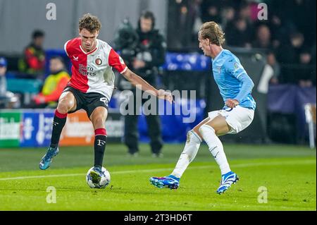 Rotterdam, Paesi Bassi. 25 ottobre 2023. ROTTERDAM, PAESI BASSI - OTTOBRE 25: Durante la partita del gruppo e - UEFA Champions League 2023/24 tra Feyenoord e SS Lazio allo Stadion Feijenoord il 25 ottobre 2023 a Rotterdam, Paesi Bassi. (Foto di Andre Weening/Orange Pictures) credito: Orange Pics BV/Alamy Live News Foto Stock