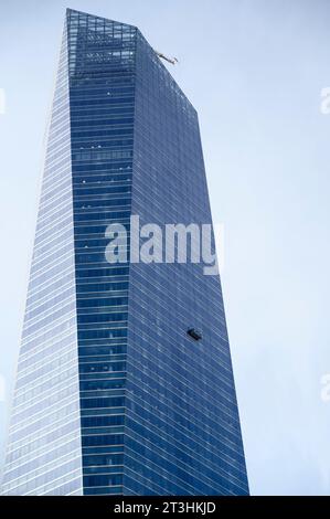 Quattro grattacieli moderni (Cuatro Torres) Madrid, Spainfour Modern grattacieli (Cuatro Torres) Madrid, Spagna Foto Stock