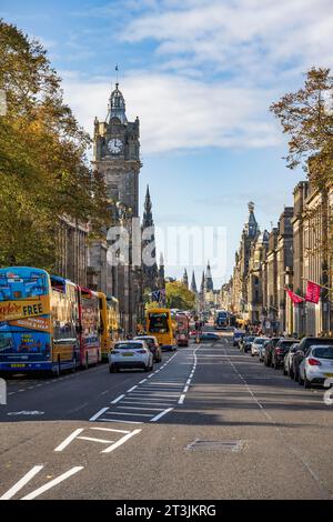 Princes Street, The Balmoral Hotel Tower, Edimburgo, Scozia, Regno Unito Foto Stock