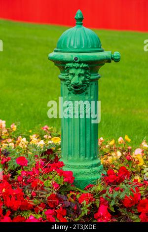 Water PUMP, Donegal Town, County Donegal, Irlanda Foto Stock