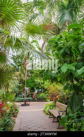 Giardino botanico di Buffalo, New York Foto Stock