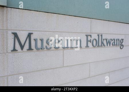 Facciata con Museo di scrittura Folkwang, Essen Foto Stock