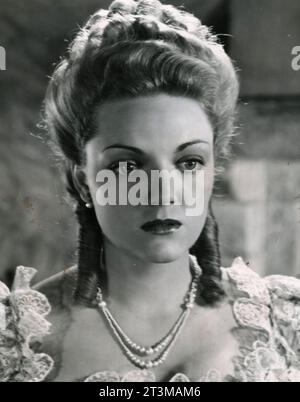 L'attrice danese Bodil Kjer nel film Drama Paa Slottet, Danimarca 1943 Foto Stock