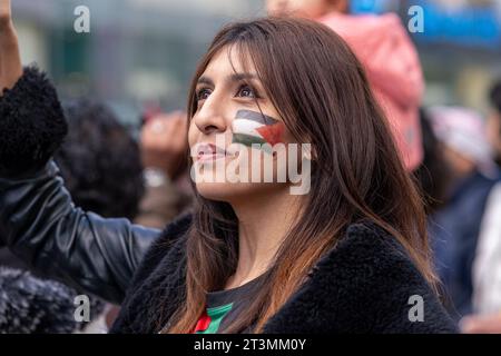 marcia libera della Palestina a Birmingham, Regno Unito. 21/20/2023 Foto Stock