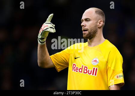 Alexander Schlager del RB Salzburg gesti durante la partita di UEFA Champions League tra FC Internazionale e RB Salzburg. Foto Stock