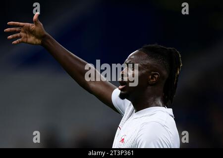 Oumar Solet di RB Salzburg gesti durante la partita di UEFA Champions League tra FC Internazionale e RB Salzburg. Foto Stock