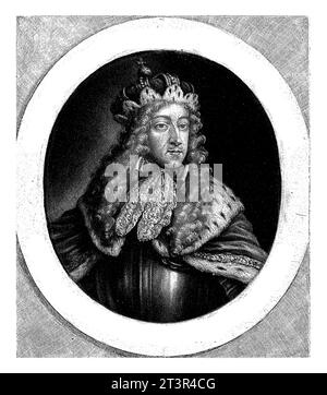 Ritratto di Massimiliano Emanuele II, Jacob Gole, 1677 - 1724 Massimiliano Emanuele II, Elettore di Baviera e Governatore dei Paesi Bassi meridionali. Foto Stock