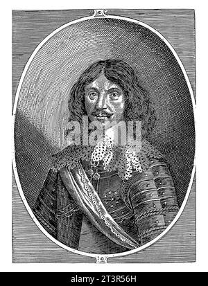 Ritratto di Henri de la Tour d'Auvergne, Raphael Custos, 1621 - 1664 Foto Stock