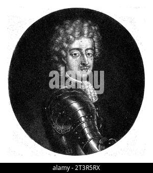 Ritratto di Massimiliano Emanuele II, Pieter Schenk (i), 1692 - 1713 Massimiliano Emanuele II, Elettore di Baviera e Governatore dei Paesi Bassi meridionali. Foto Stock