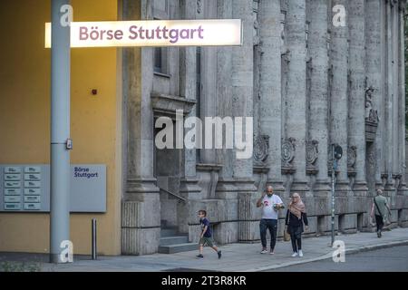 Börse Stoccarda, Börsenstraße, Stoccarda, Baden-Württemberg, Deutschland *** Borsa di Stoccarda, Börsenstraße, Stoccarda, Baden Württemberg, Germania credito: Imago/Alamy Live News Foto Stock